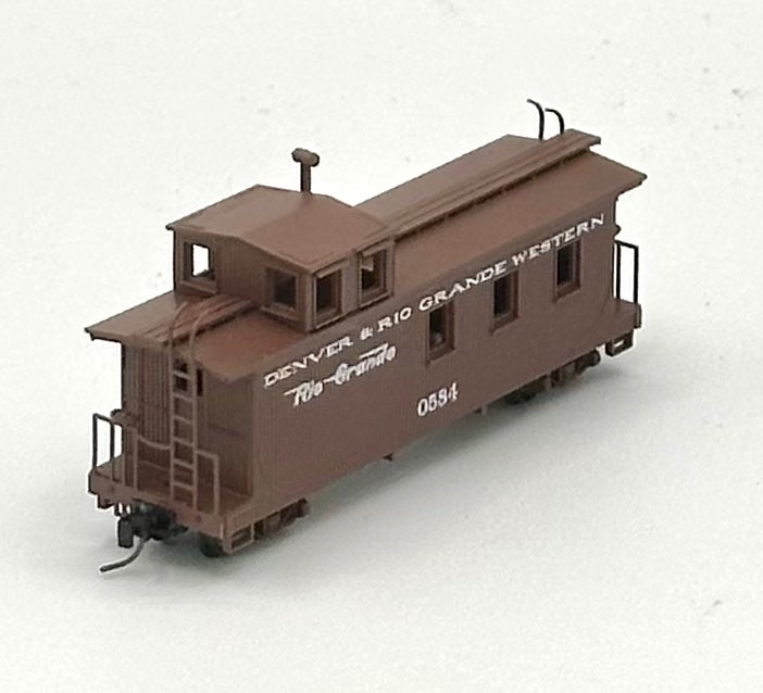 Micro Trains MTL Nn3 Narrow Gauge Denver Rio Grande Western Caboose with Window Cupola 0584