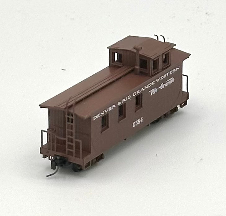 Micro Trains MTL Nn3 Narrow Gauge Denver Rio Grande Western Caboose with Window Cupola 0584