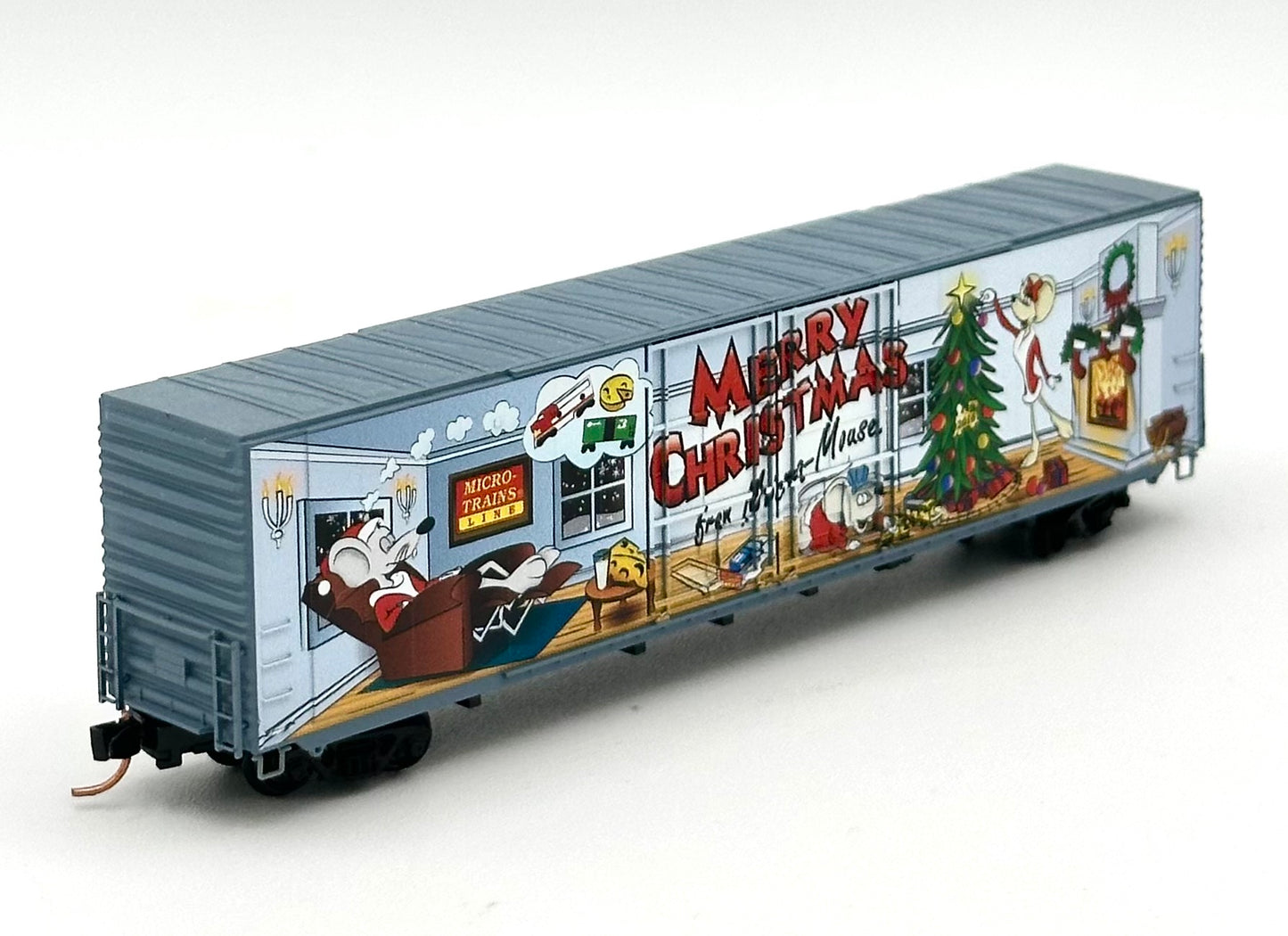Micro Trains MTL N Scale 102 00 120 Micro Mouse 2016 Christmas 60'HC Box Car