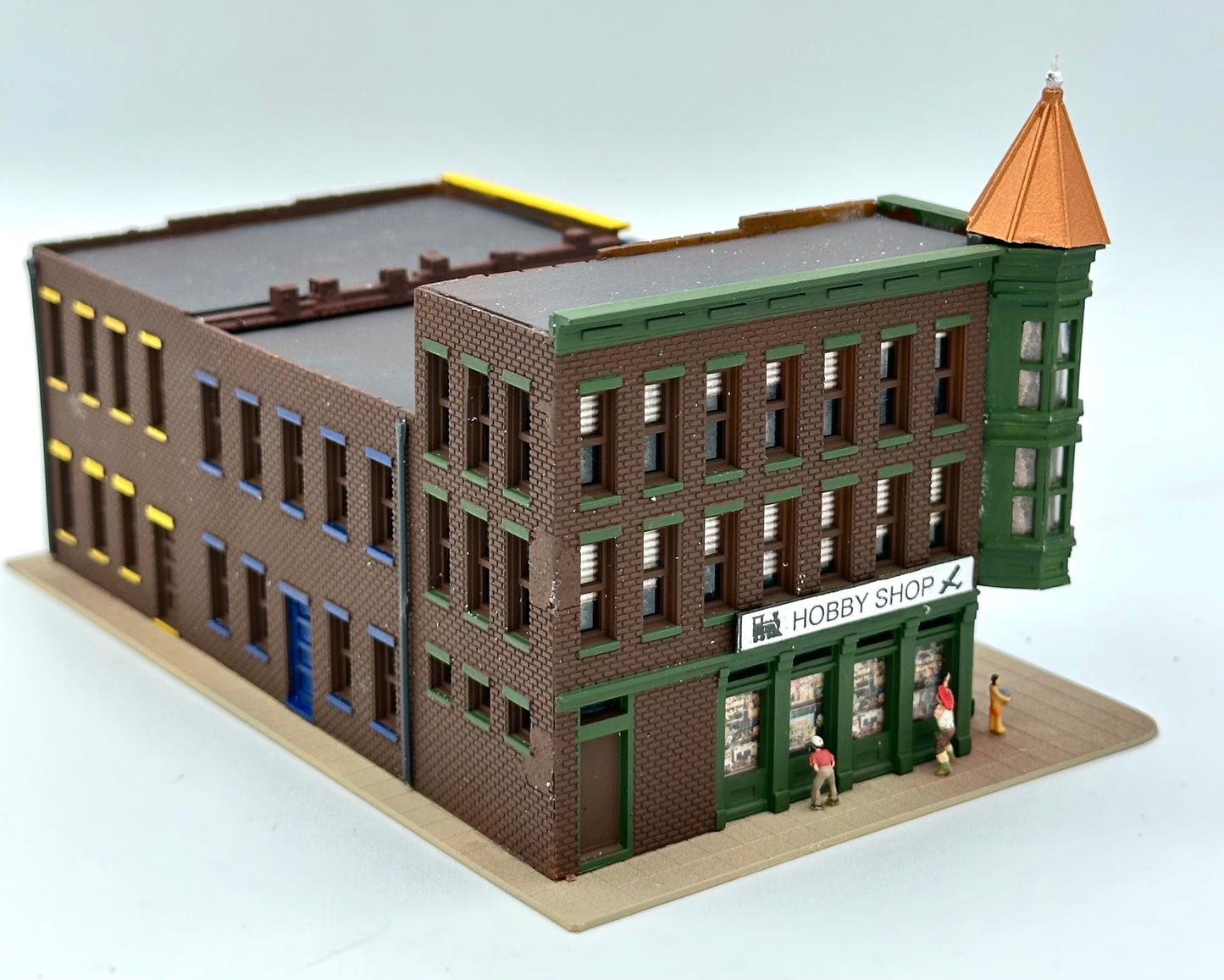 Walthers N Scale 933-3224 Custom painted Merchants Row II Downtown New Diorama
