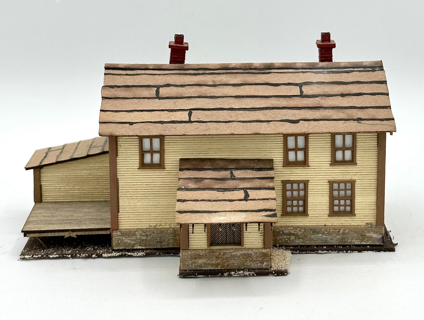 Blair Line N Scale Laser Cut Wood Custom painted Warehouse, Lighted Fully Assembled