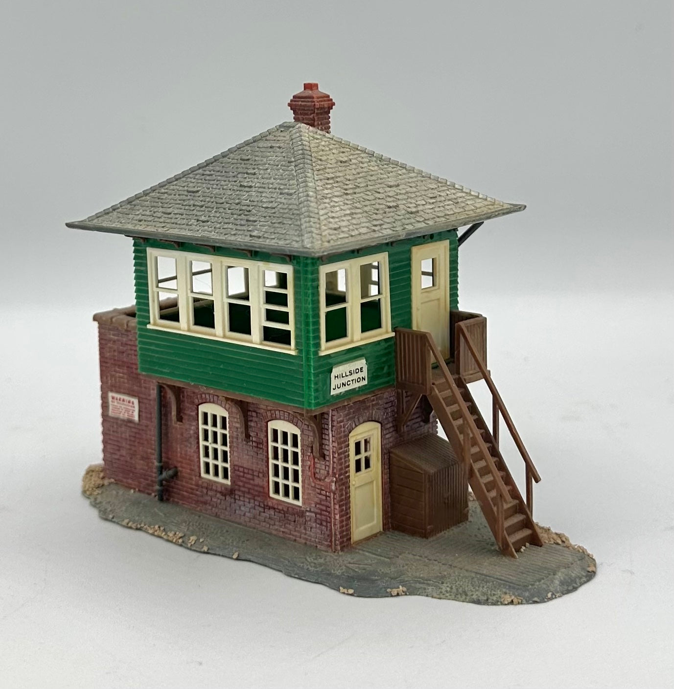 Atlas HO Scale Trackside Signal Tower Custom painted and Weathered