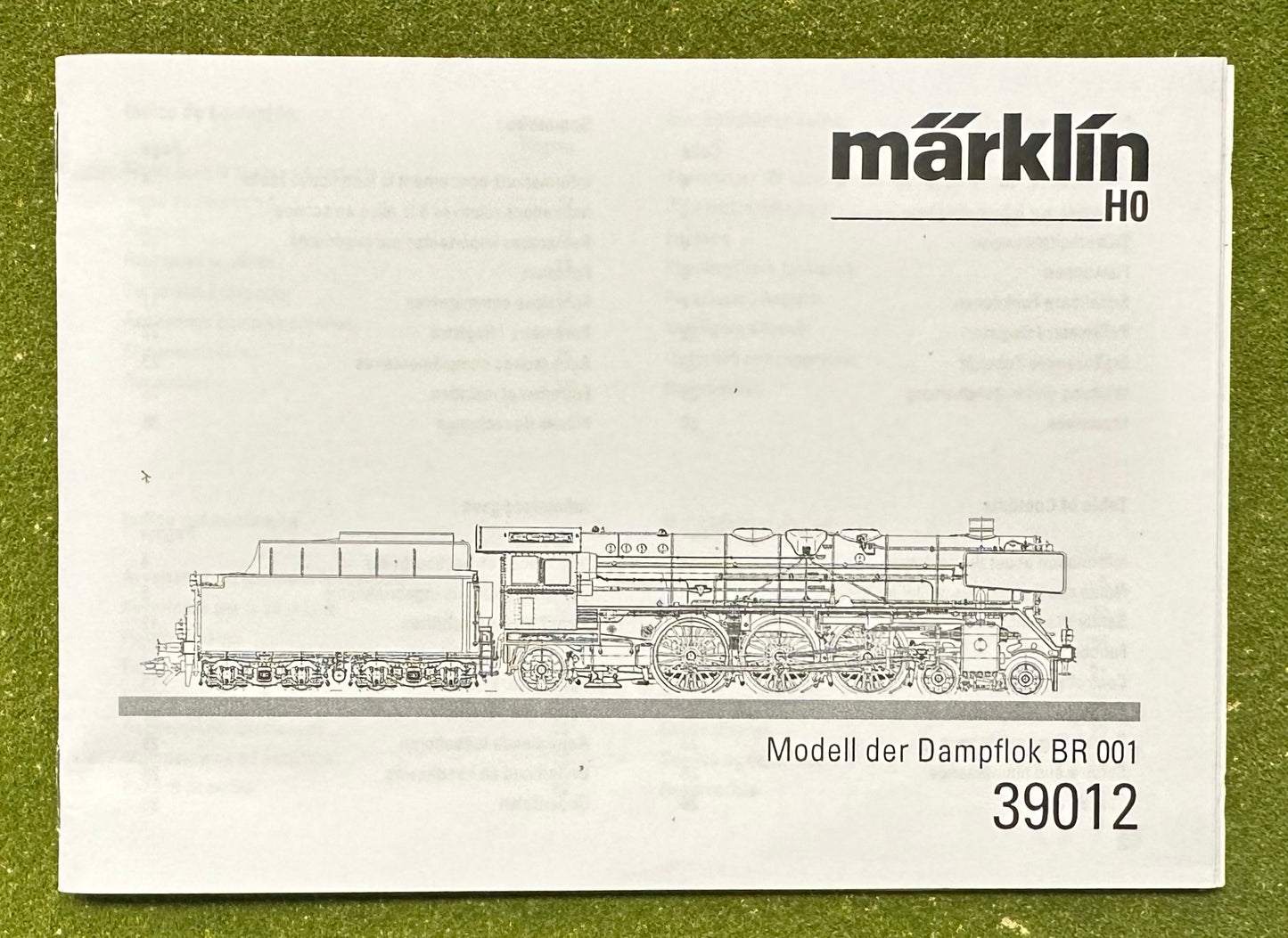 Marklin Mfx/Sound HO 39012 Steam Locomotive.