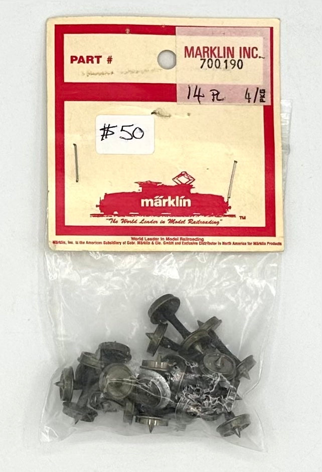 Marklin 700190 HO Scale 14 Wheel/Axle