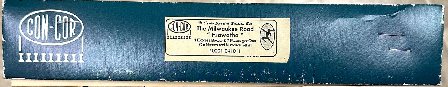 ConCor N Scale 0001-041011 Milwaukee Road " Hiawatha" Passenger Car et