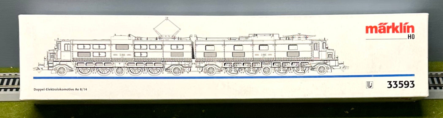 Marklin 33593 HO Ae 8/14 Analog 3-Rail AC Analog Double Electric Locomotive