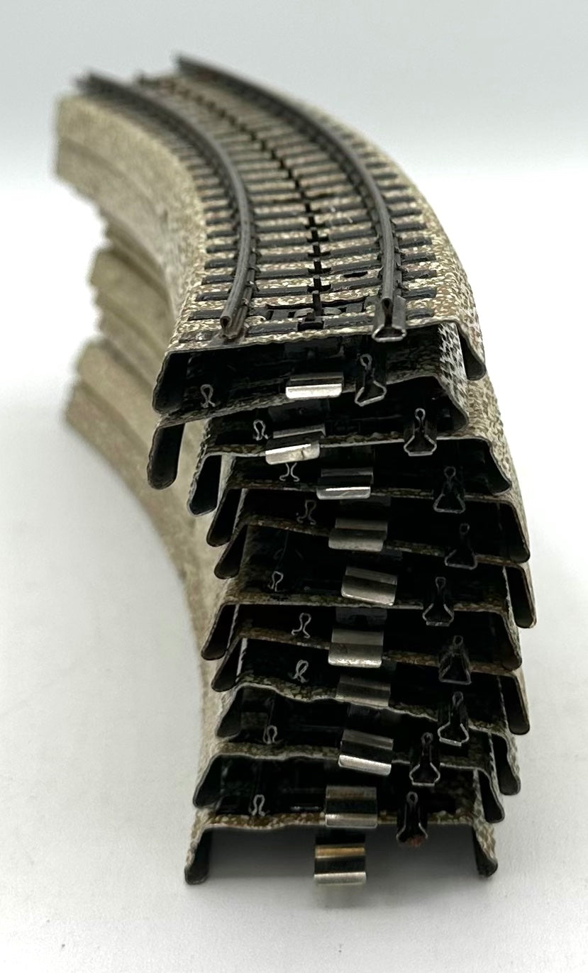 Marklin 5100 HO M Track Curved Track R14 3/16" x 45' (360mm)3-Rail AC 10pc