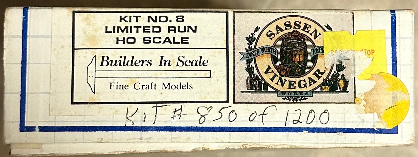 Builders in Scale Sassen Vinegar Works HO Building Kit No.8