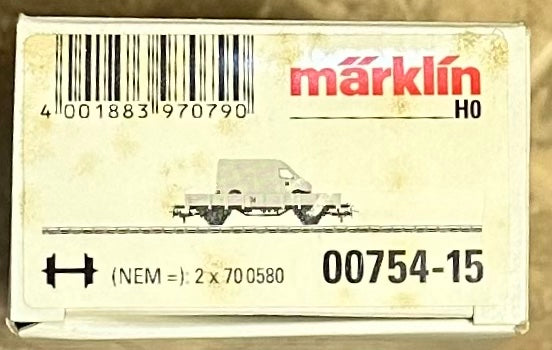 Marklin 00754-15 HO Scale DB Kbs-Series Flat Car W/ Mercedes -Benz PKW Spur Load