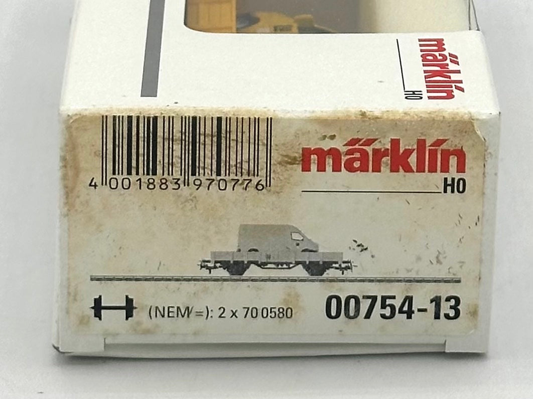 Marklin 00754-13 HO Scale DB Kbs-Series Flat Car W/ Mercedes -Benz PKW Spur Load