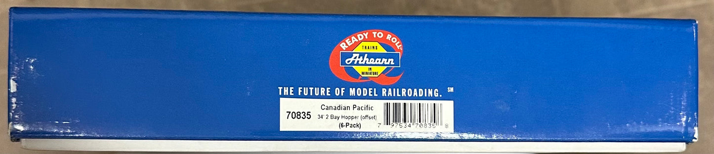 Athearn HO 70835 Canadian Pacific 34' 2- Bay Hoppers (Offset) 6 Pack