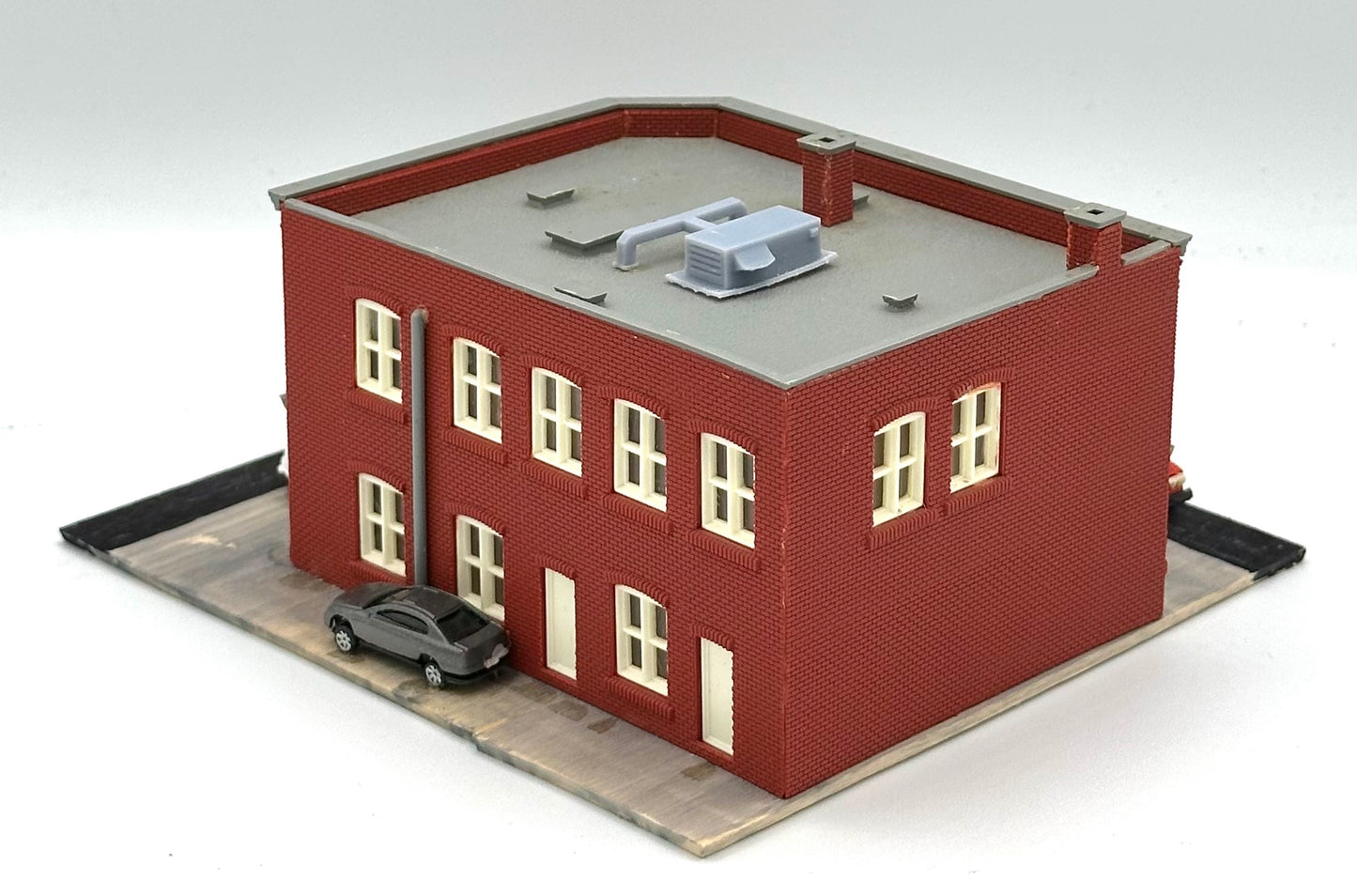 N Scale Custom, 2-Story , Shops/Apartments Lighted Diorama.