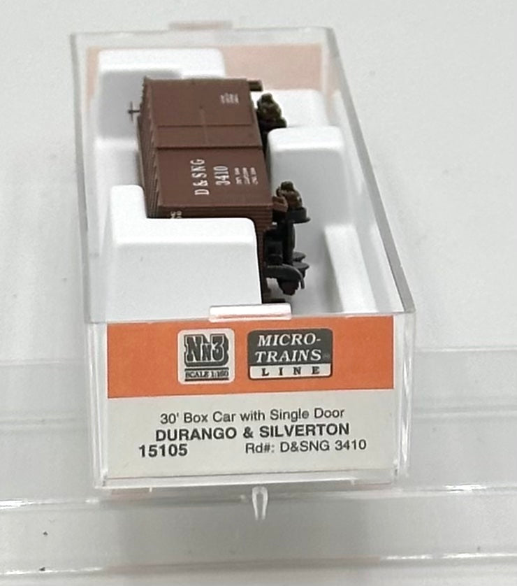 Micro Trains MTL 15105 Nn3 Narrow Gauge Durango & Silverton 30' Box Car Single Door