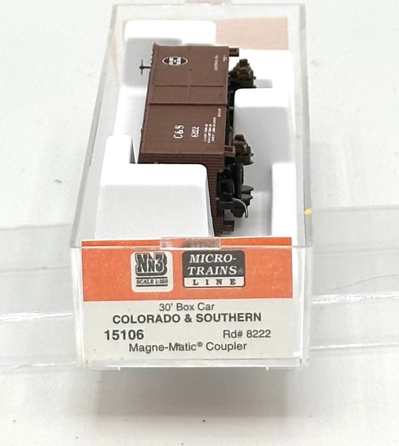 Micro Trains MTL 15106 Nn3 Narrow Gauge Colorado Southern 30'Box Car