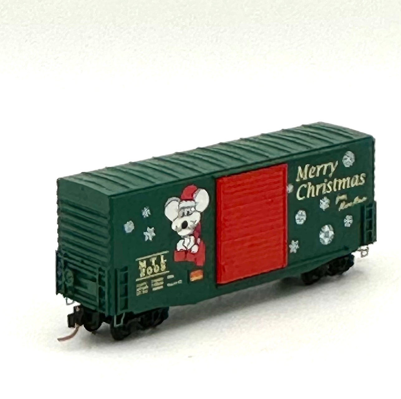 Micro Trains MTL N Scale 101 00 070 Micro Mouse 2008 Christmas 40'HC Box Car