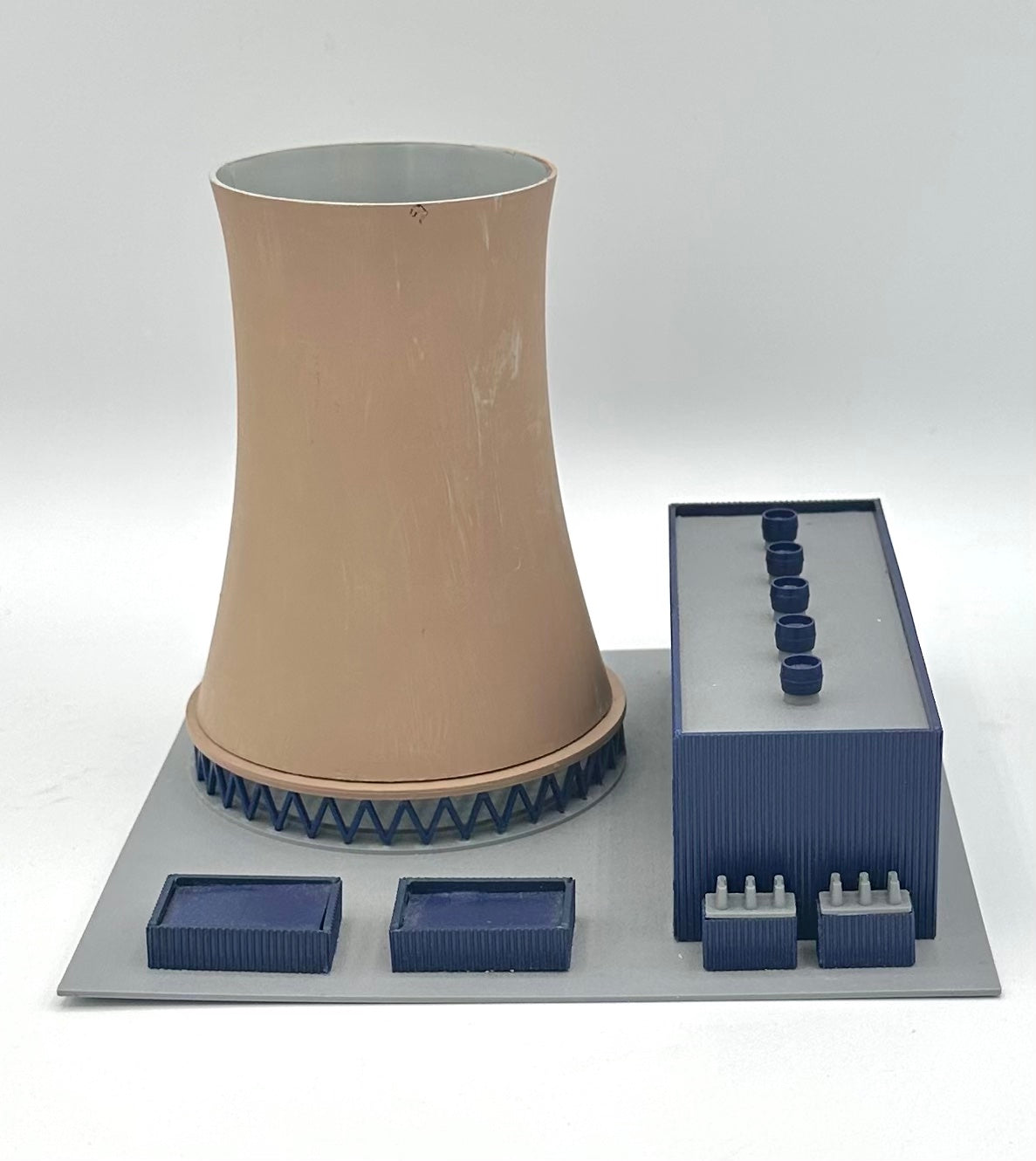 Heljan N Scale 3 mile Island Nuclear Power Plan Pre Meltdown 1979. Custom Painted