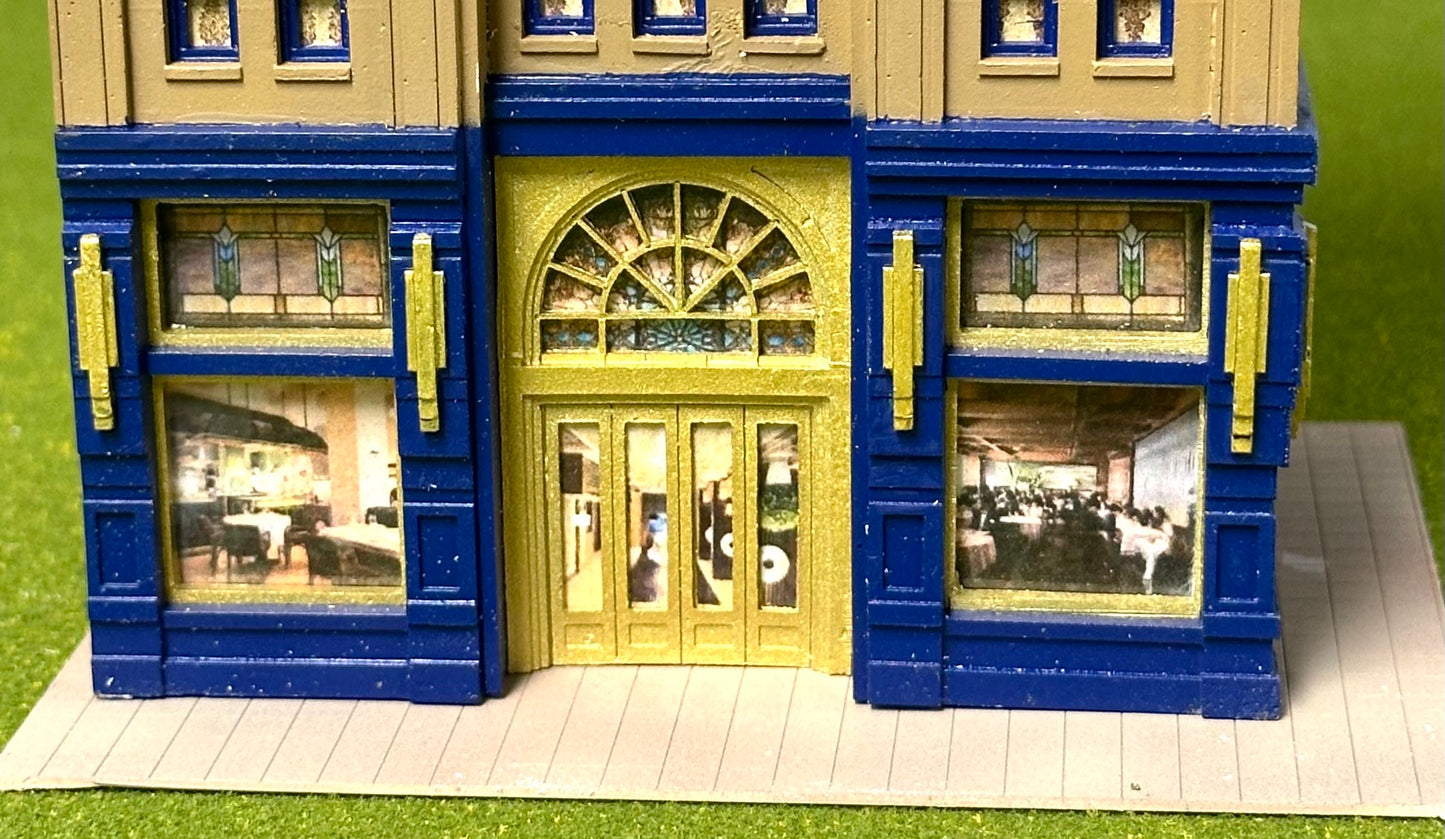 Lunde Studios NK-11 N Scale 8-Story Century Plaza,Fully Assembled , Lighted,