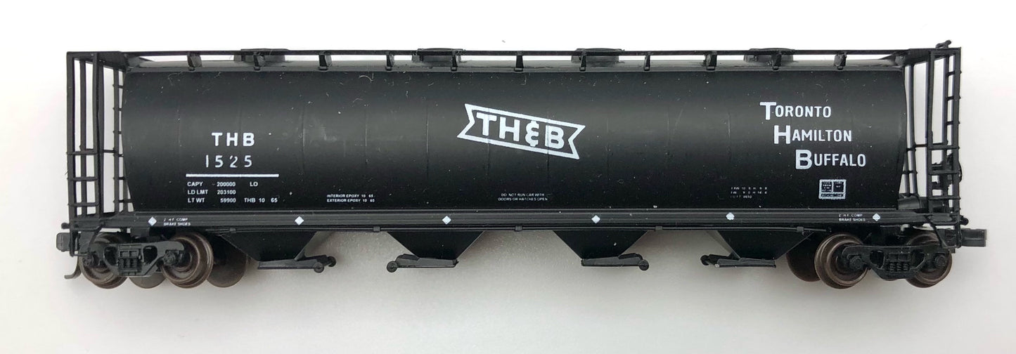InterMountain N Scale Toronto,Hamilton & Buffalo Cylindrical 4 Bay Hopper THB1525