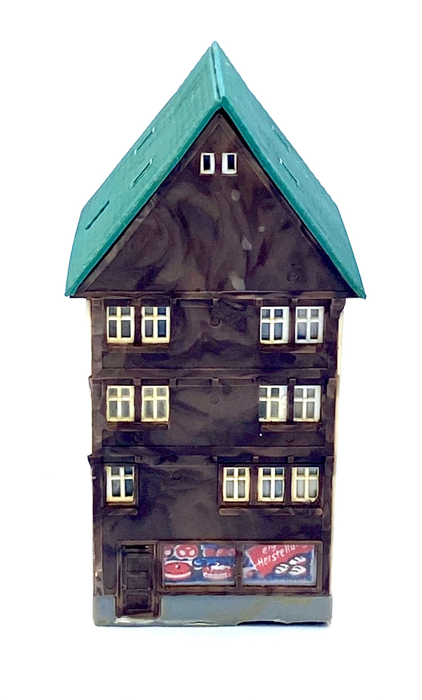 Kibri Z Scale 5-Story Apartments/ Ground Floor Shops Custom Painted Full Assembled