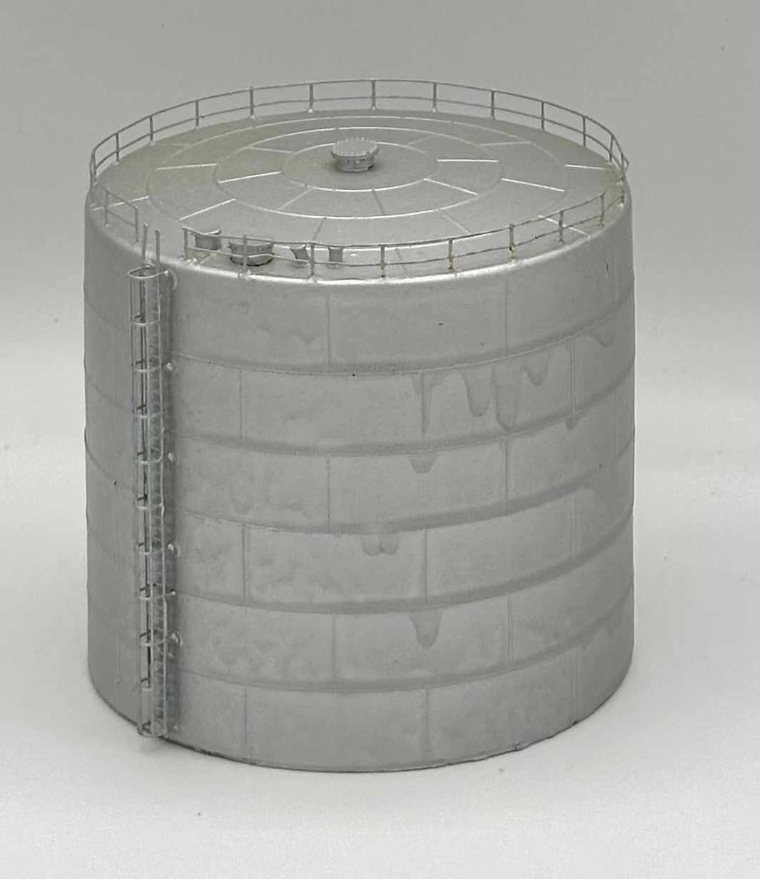 N Scale Resin Storage Tank, Metal Railing and Ladder
