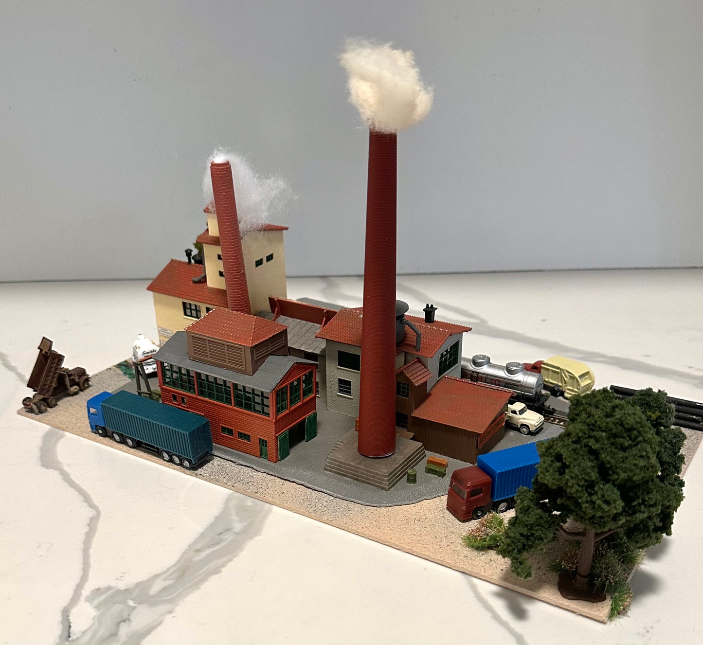Pola N Scale Custom 1/2/3 Story Industrial Buildings "B&H Burnley Ltd", Chemicals