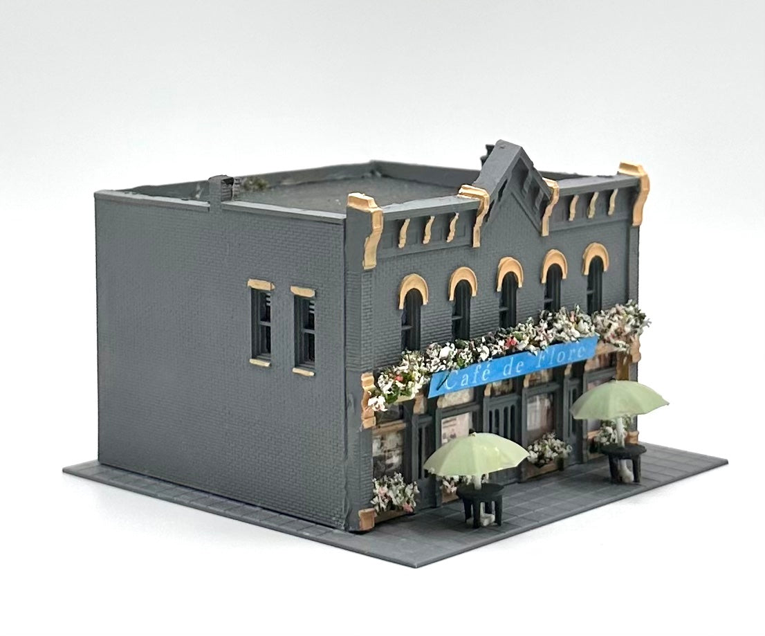 Woodland Scenics DPM N Scale French Restaurant 2-Story Building. " Cafe de Flore"