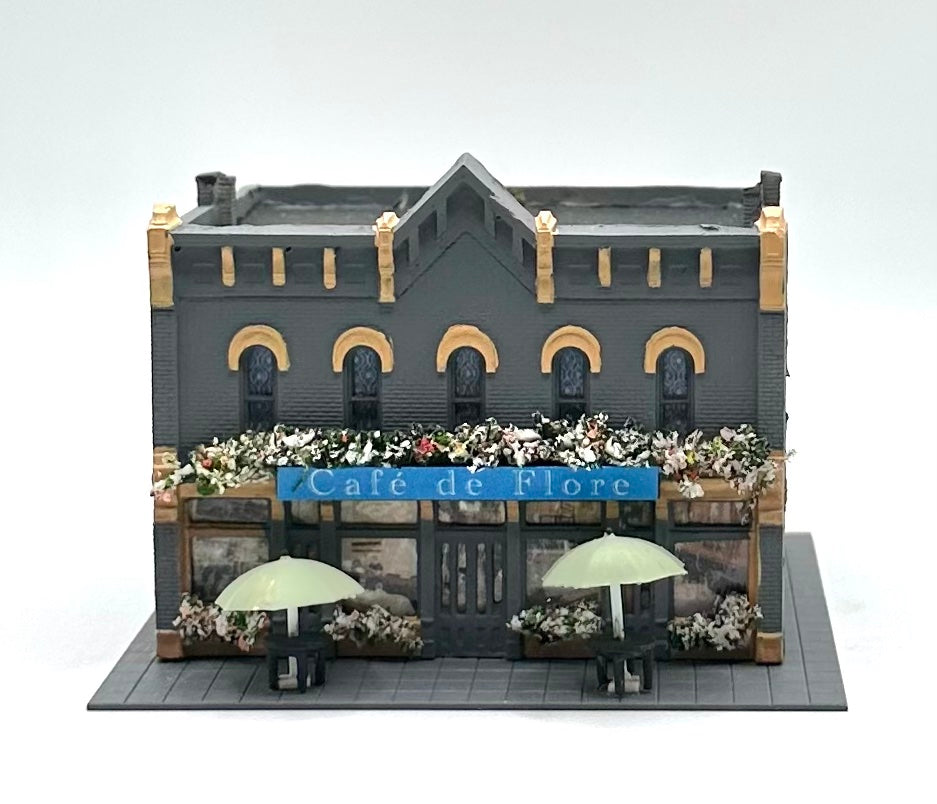 Woodland Scenics DPM N Scale French Restaurant 2-Story Building. " Cafe de Flore"