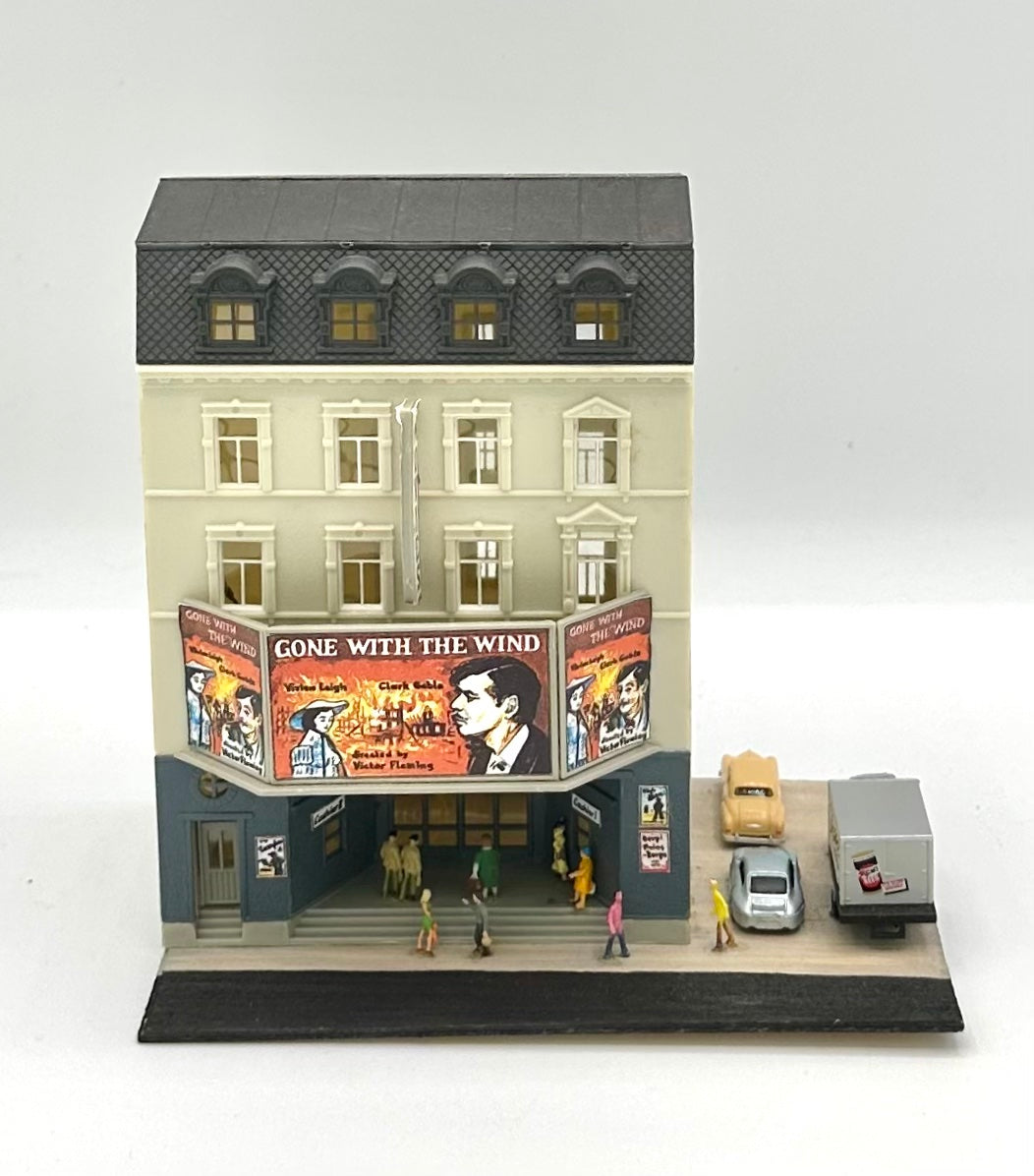 Pola N Scale Custom 5-Story Cinema Diorama