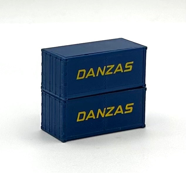 ROCO N Scale DANZAS 20' High Cube Paneled Containers 2 pc.