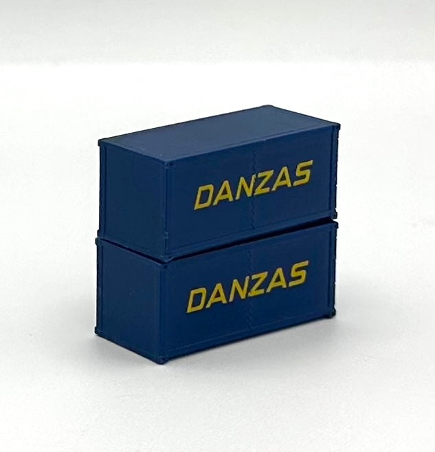 ROCO N Scale DANZAS 20' High Cube Paneled Containers 2 pc.