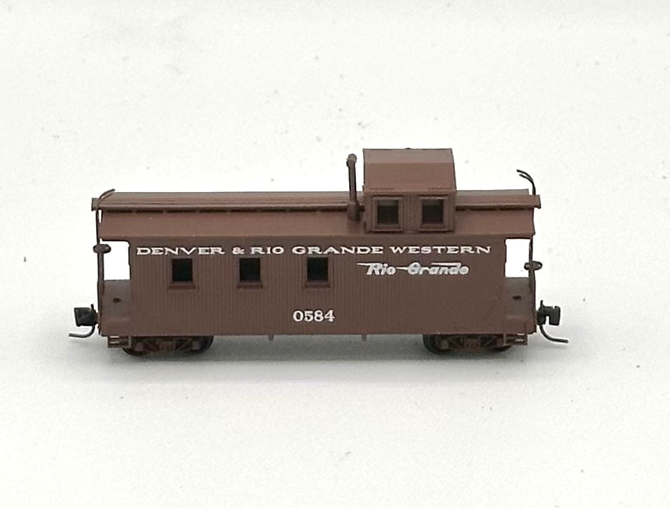Micro Trains MTL Nn3 Narrow Gauge Denver Rio Grande Western Caboose with Window Cupola 0584