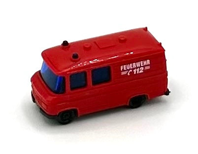 N Scale Mercedes Fire Truck Emergency Van