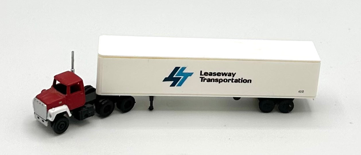 Atlas N Scale Leaseway Transportation 10-Wheel Tractor + Trailer