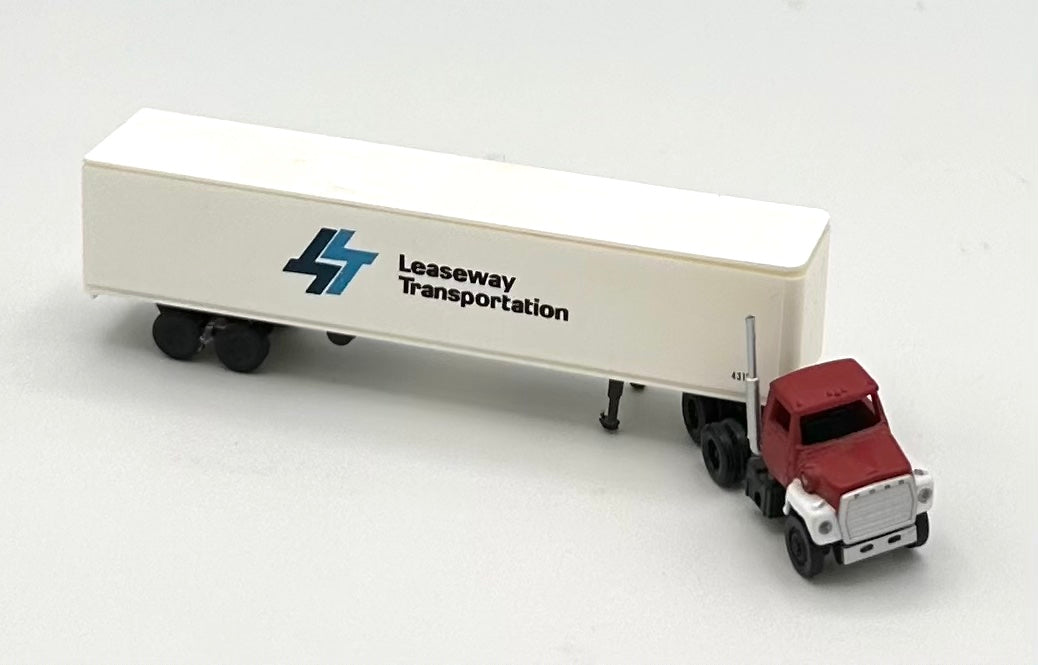 Atlas N Scale Leaseway Transportation 10-Wheel Tractor + Trailer