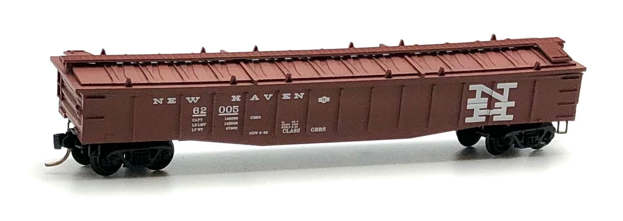 Micro Trains MTL N Scale 106010 New Haven 50' Steel Side 14 panel Gondola