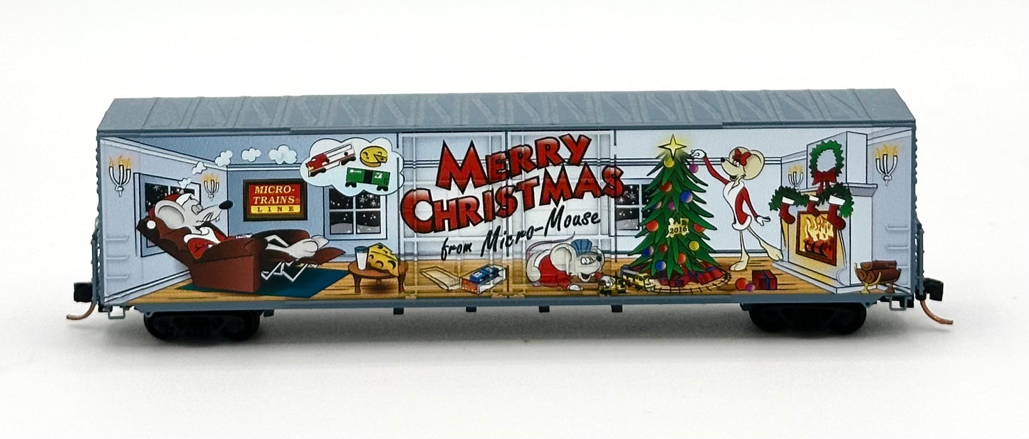 Micro Trains MTL N Scale 102 00 120 Micro Mouse 2016 Christmas 60'HC Box Car