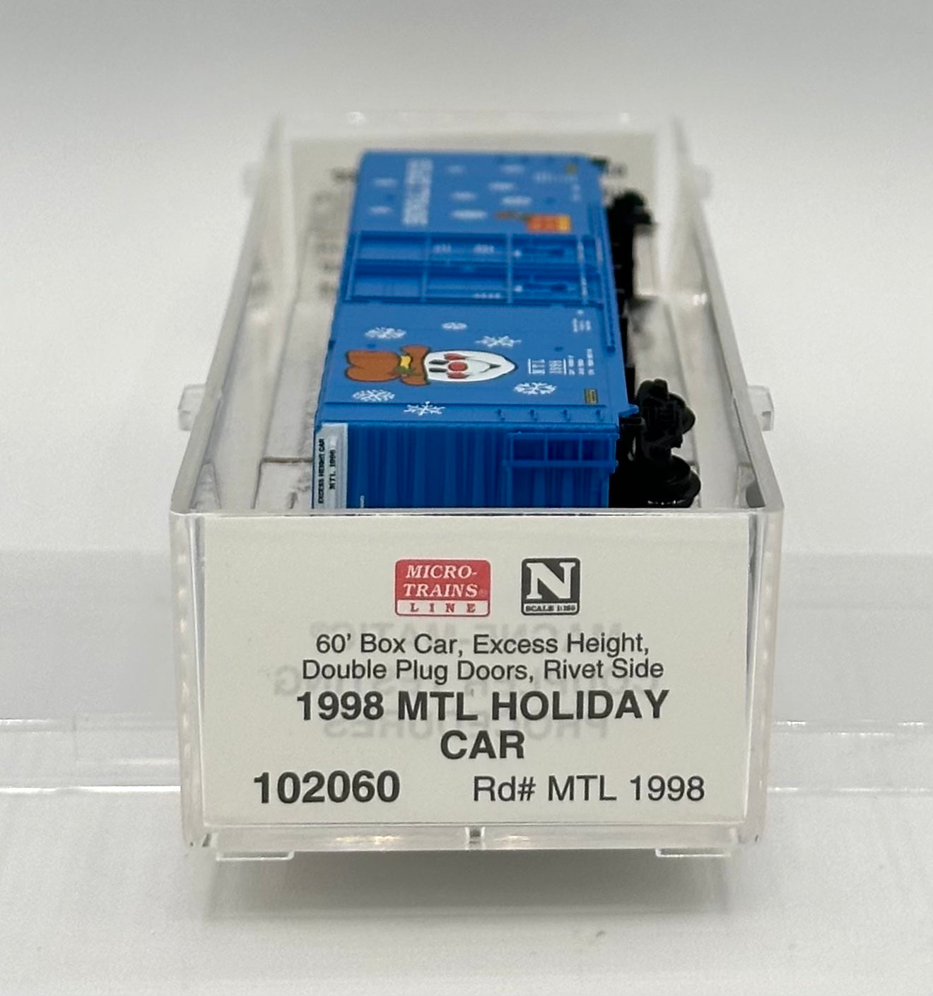 Micro Trains MTL N Scale 102060 1998 Christmas Holiday 60' Box Car