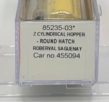 InterMountain Z Scale 85235-03 Roberval Saguenay Cylindrical Hopper Round Hatch