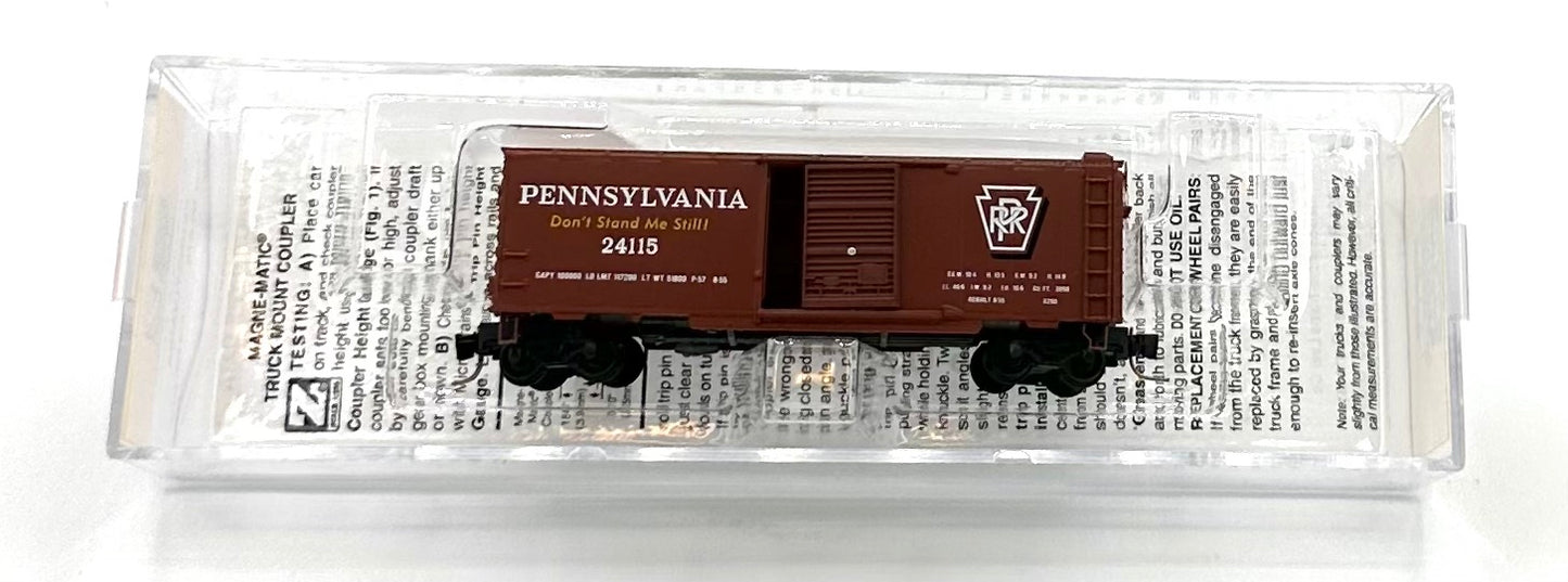 Micro Trains MTL Z Scale 500 00 076 Pennsylvania 40' Std. Box Car, Single Door