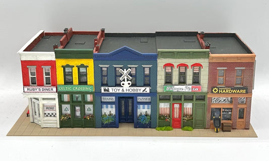 Walthers Cornerstone HO Scale Fully Assembled" Merchants Row 1" Buildings