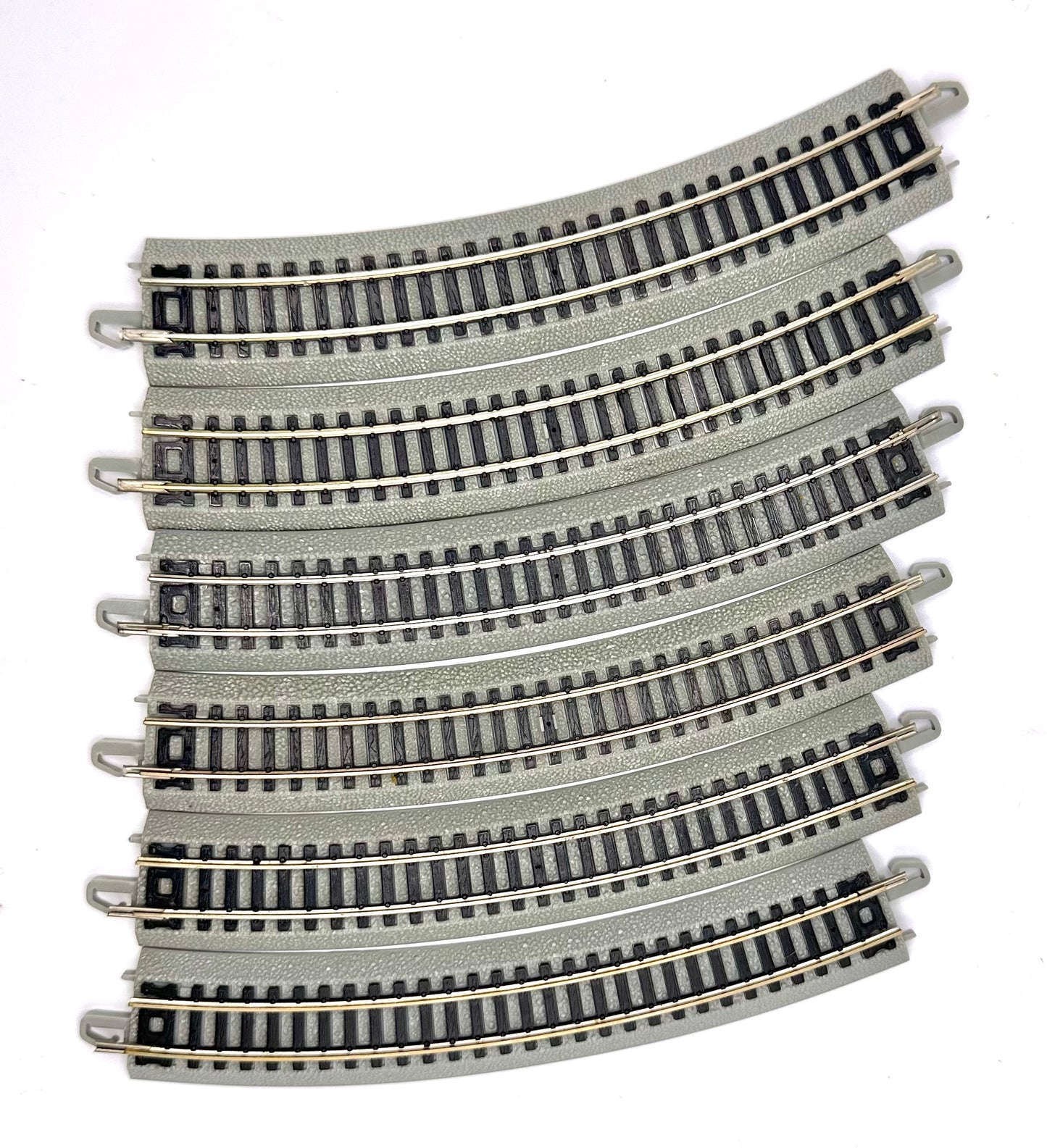 Bachmann N Scale Grey E-Z Track  Curve Track 11 1/4 Radius 6pc