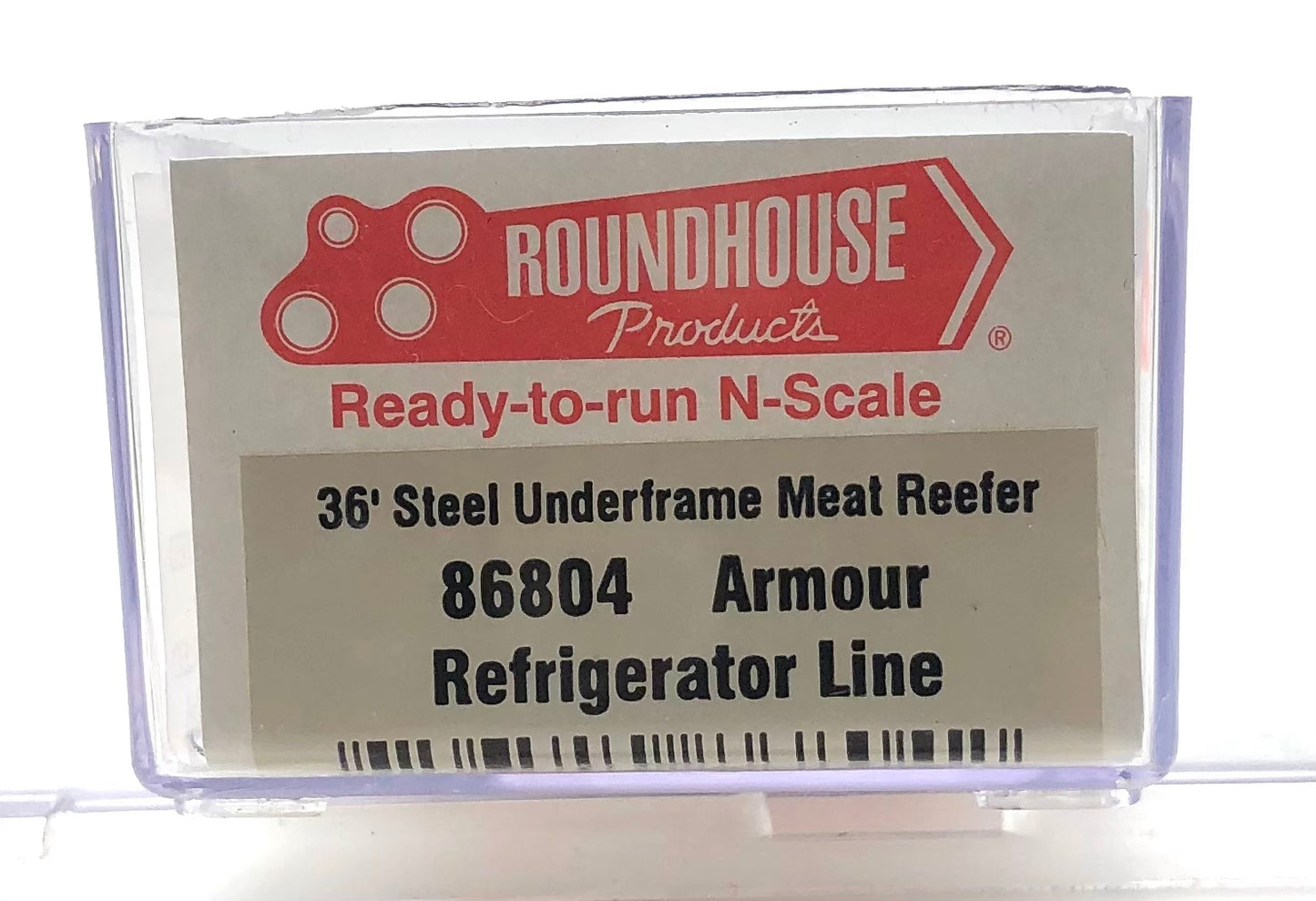 RoundHouse 86804 N Scale 36' Amour Steel Reefer+MDC Knuckle coupler conversion