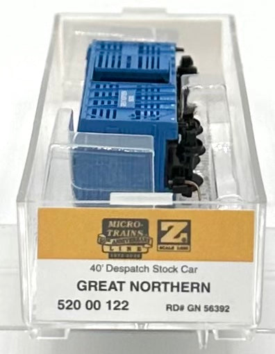 Micro Trains MTL Z Scale 520 00 122 Great Northern 40' Despatch Stock Car