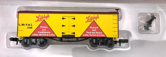 RoundHouse 8941 N Scale 36' Libby Old Time Reefer+MDC Knuckle coupler conversion