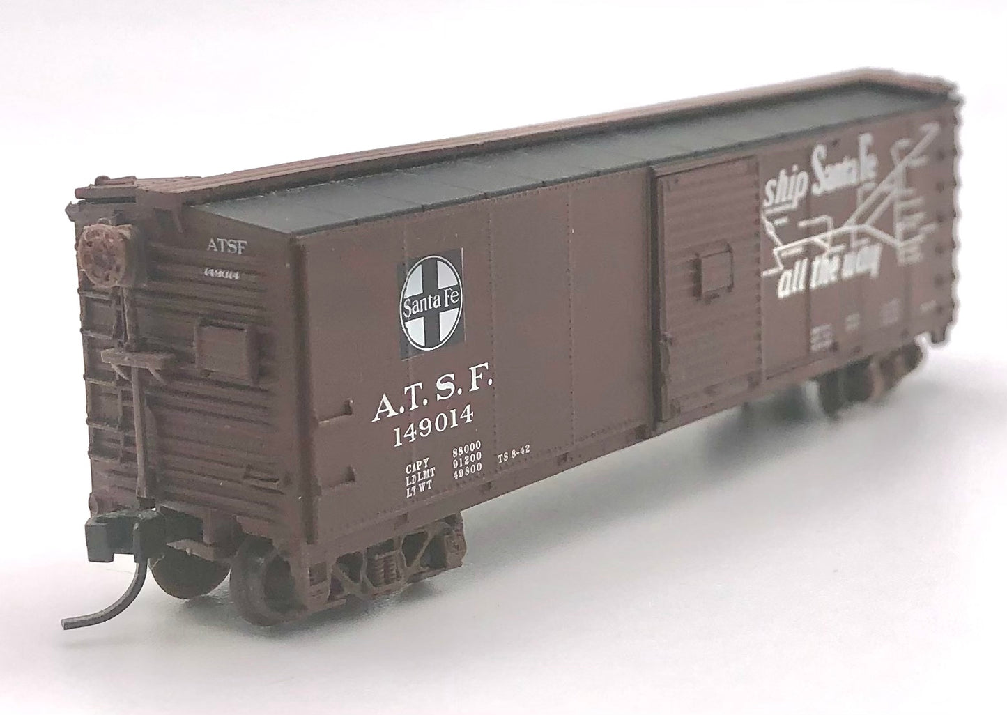 Atlas N Scale 45819 ATSF USRA Steel Re-built Santa Fe  Boxcar "The Grand Canyon"