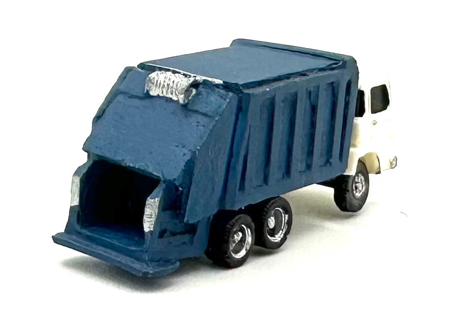 N Scale Custom Painted UnMarked 6 Wheel Garbage Waste Truck