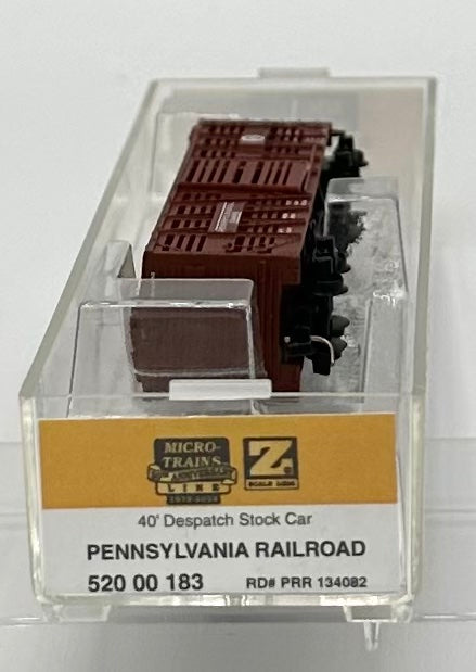 Micro Trains MTL Z Scale 520 00 183 Pennsylvania Railroad 40' Despatch Stock Car