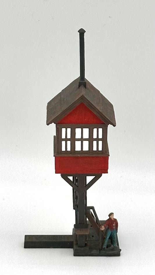 Revel HO Scale Trackside Watch/Signal Tower Custom Painted/Weathered Fully Assembled