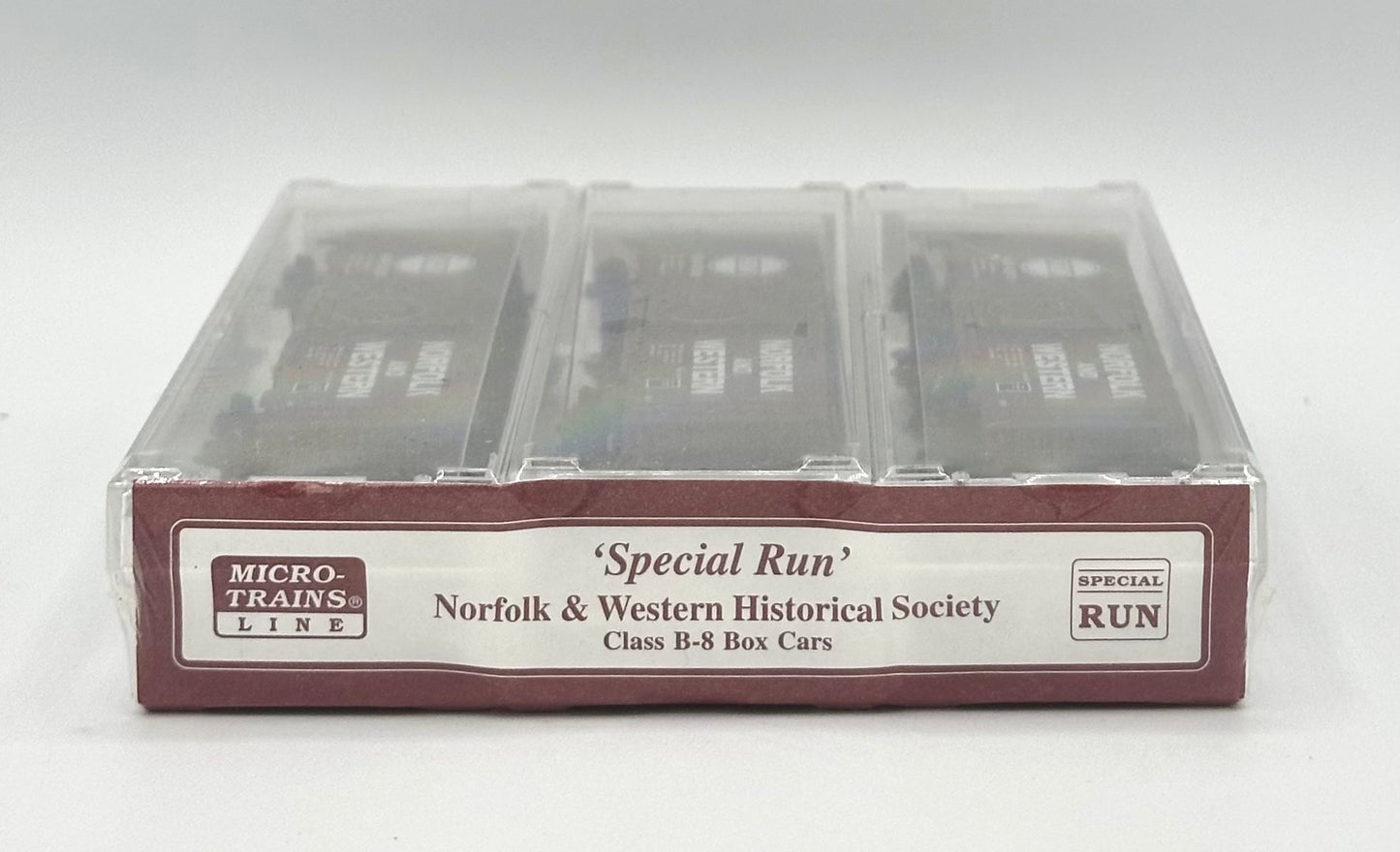 Micro Trains MTL N Scale Norfolk & Western Historical Society Class B-8 Box Car, 3 Car Pack Factory Sealed