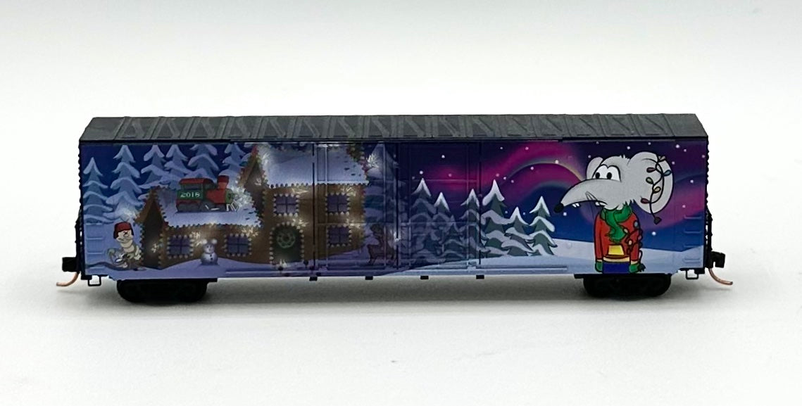Micro Trains MTL N Scale 102 00 140 Micro Mouse 2018 Christmas 60' Box Car